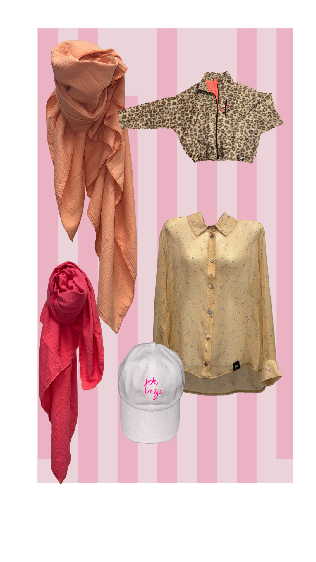 Tuch Musselin rose