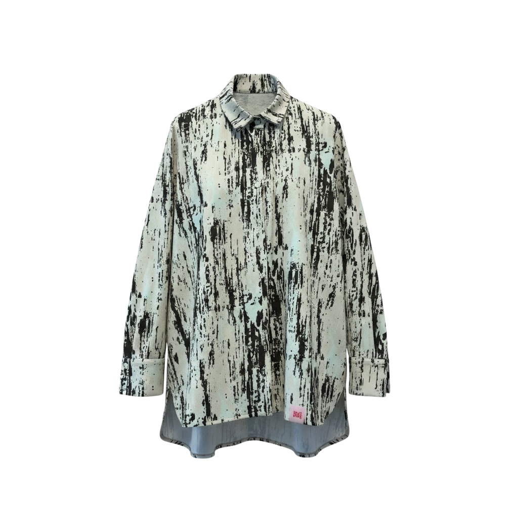 Maxi Blouse Dari collar rough beige