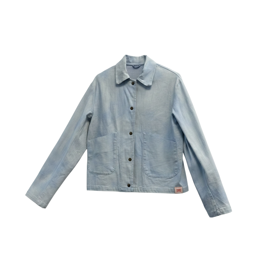 Work Jacket light denim acid