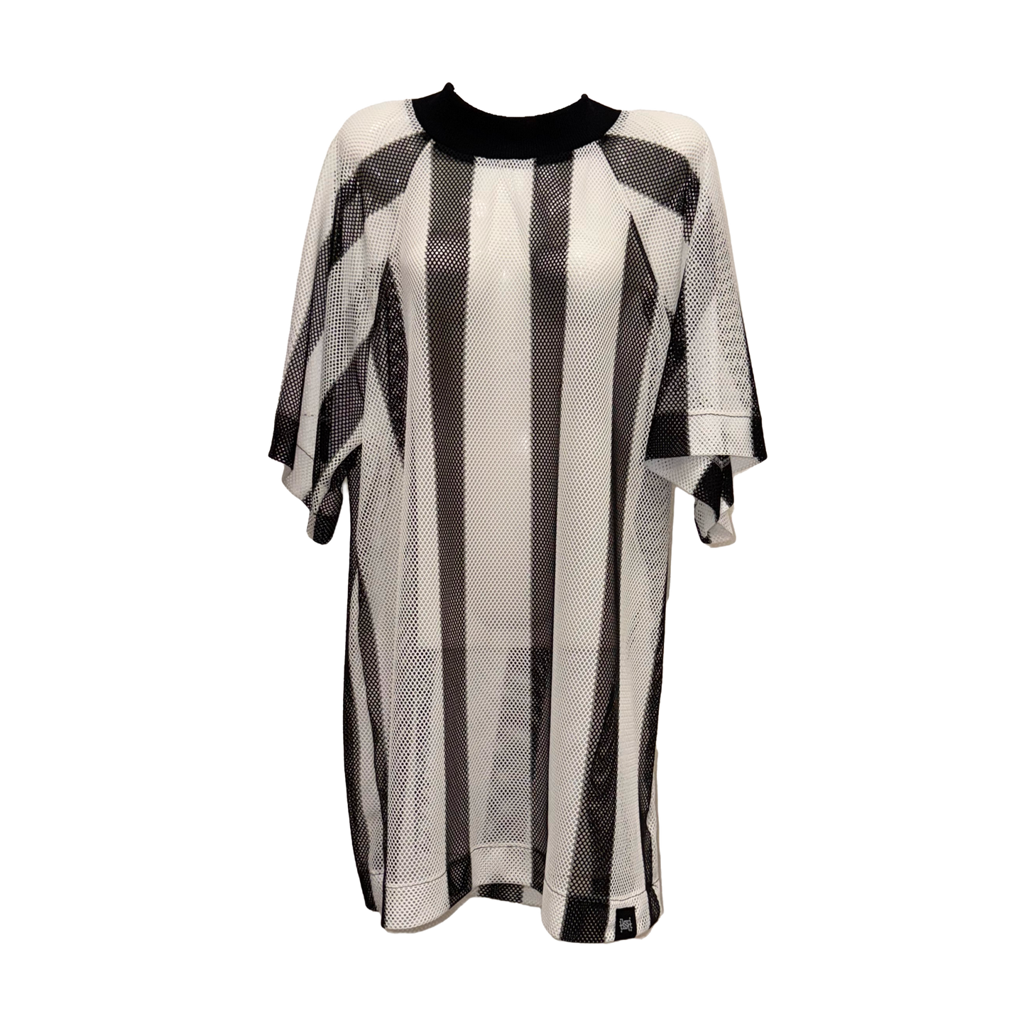 Dress Raglan Mesh Stripe