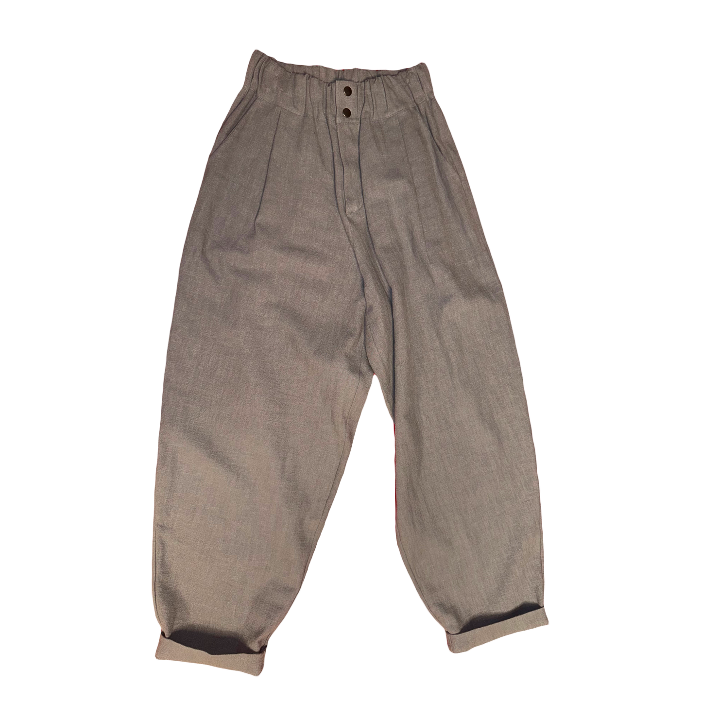G-Pants Leinen Grau