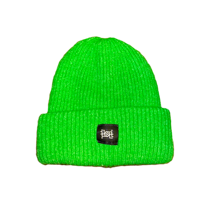 Beanie Poppy Green - Gestrickte Mütze aus recyceltem Polyester
