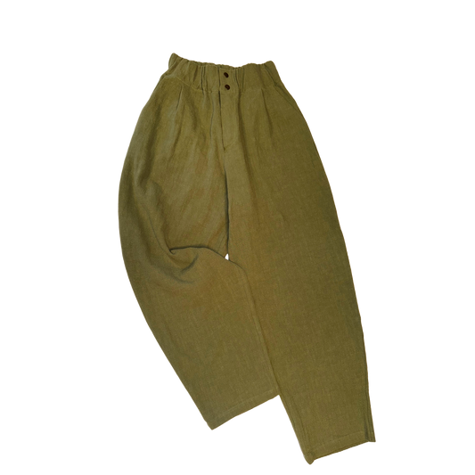 G-Pants Leinen Oliv