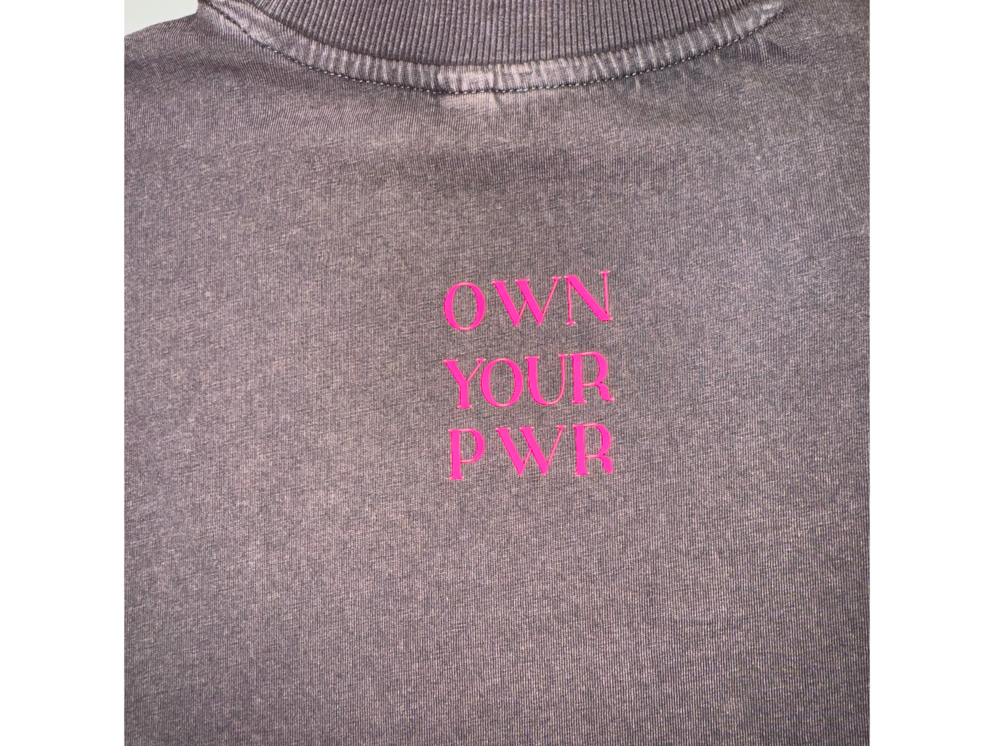 Dress OWN YOUR PWR grey