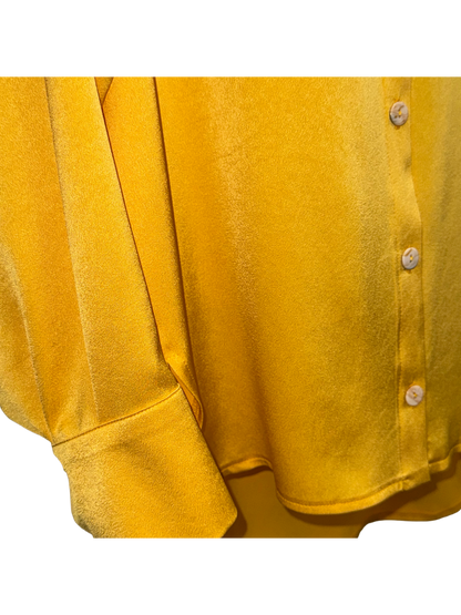 Maxi Blouse Dari collar glossy sun