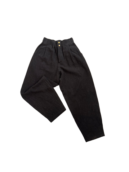 G-Pants Leinen stonewashed Black
