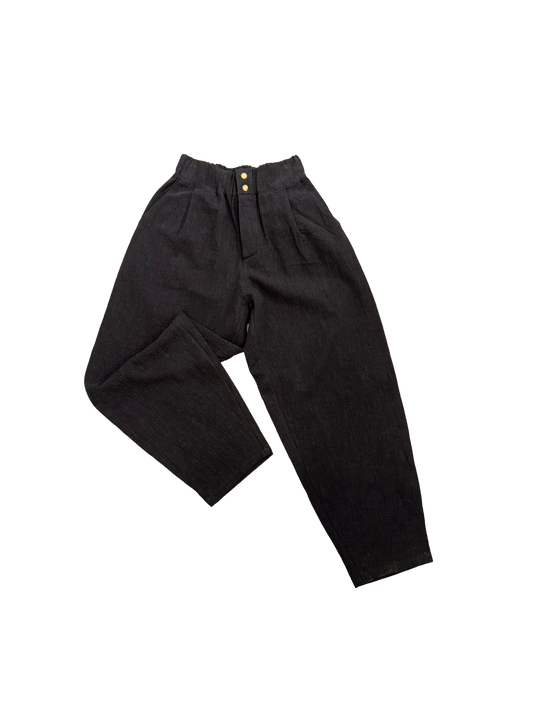 G-Pants Leinen stonewashed Black
