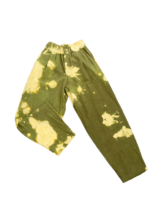 G-Pants Leinen stonewashed Oliv acid