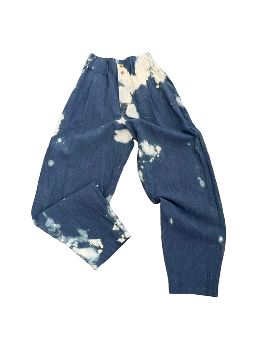 G-Pants Leinen stonewashed Blau acid