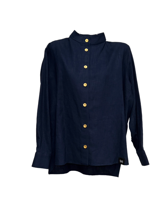 Blouse Dari Leinen navy