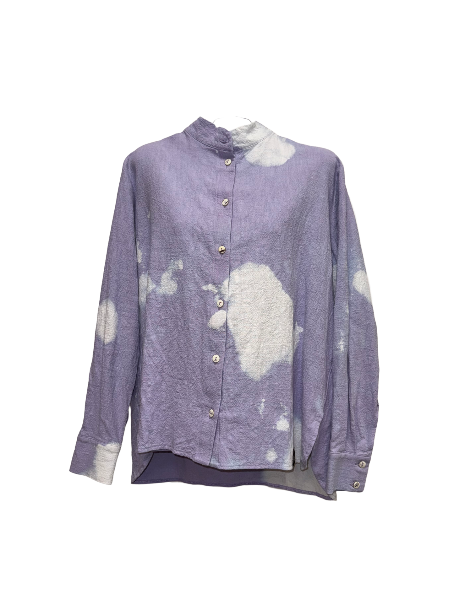 Blouse Dari Leinen stonewashed Lavendel acid