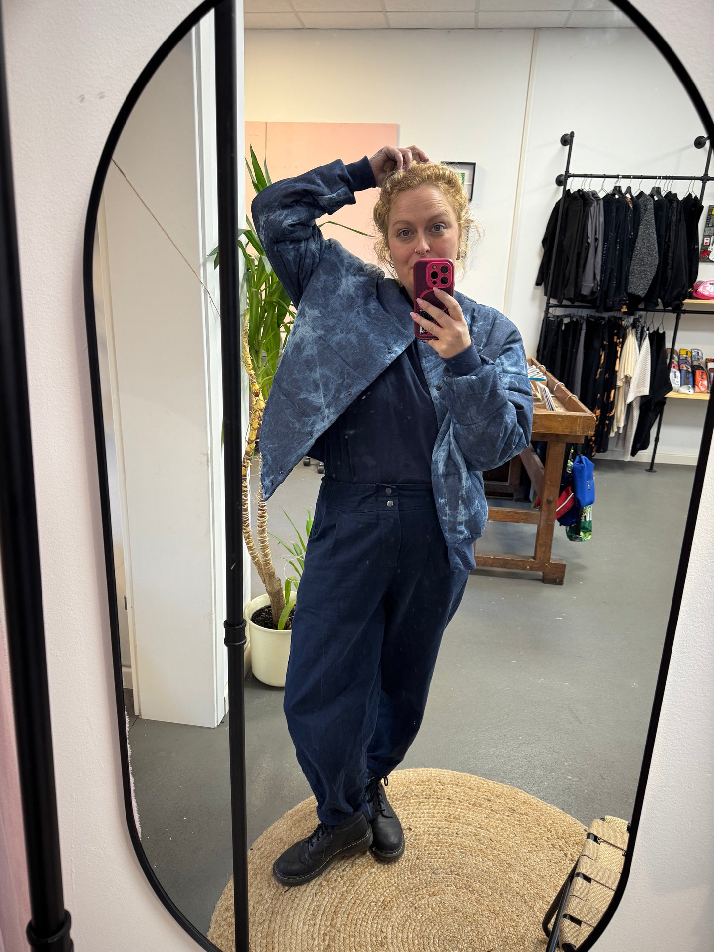 Blouson Bomber padded blue