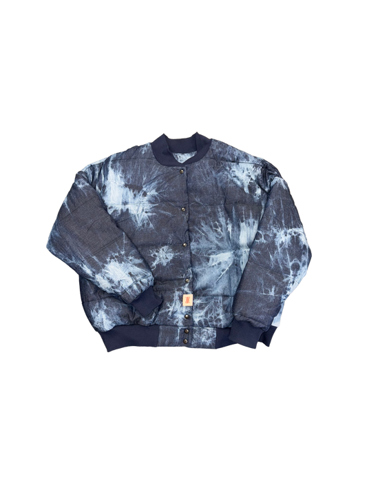 Blouson Bomber padded blue