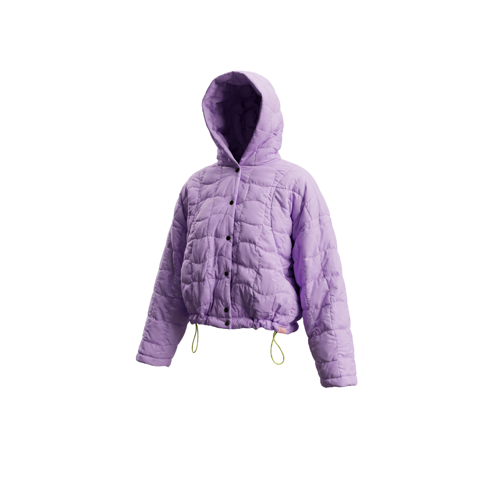 Hooded Padded Lavender
