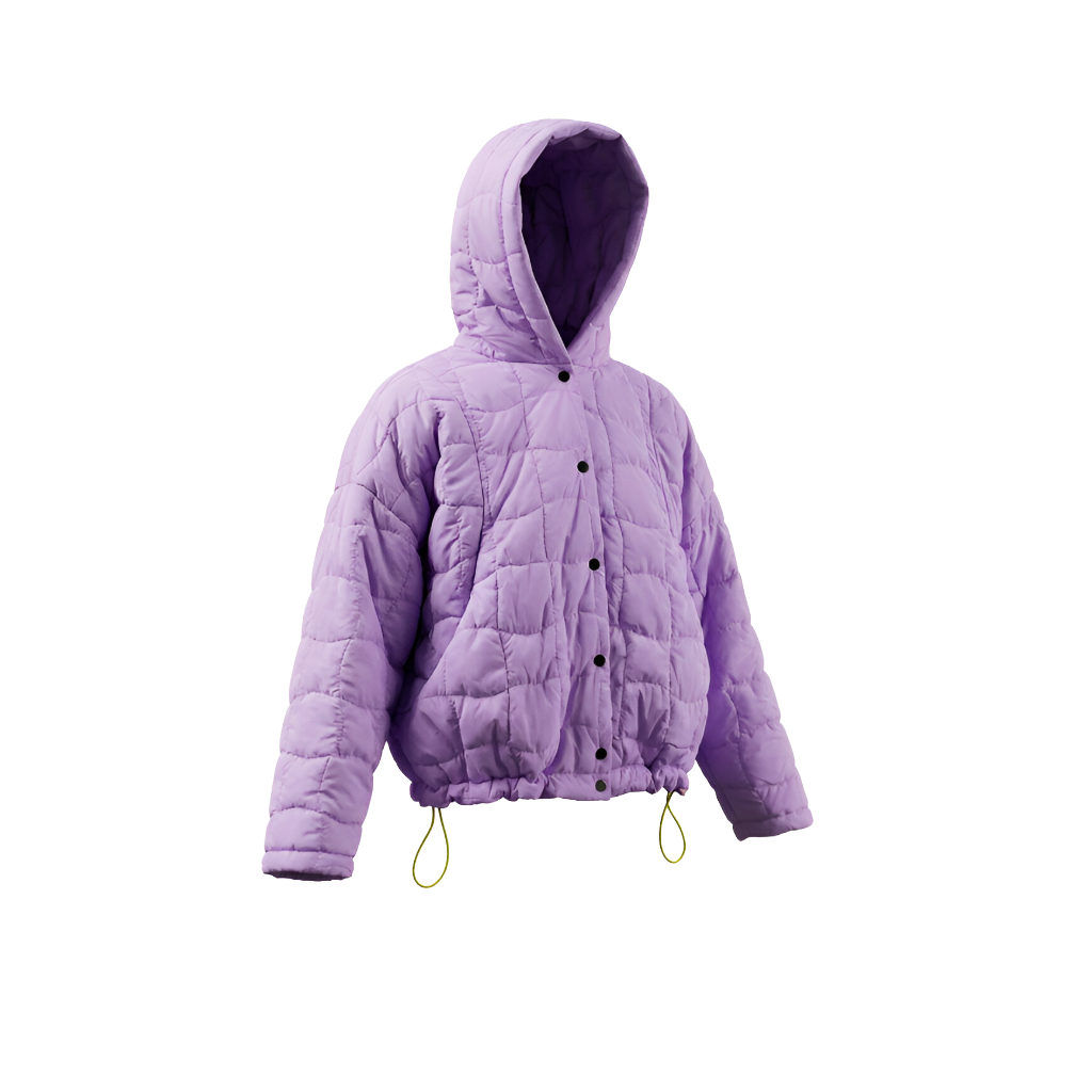 Hooded Padded Lavender