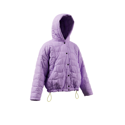 Hooded Padded Lavender