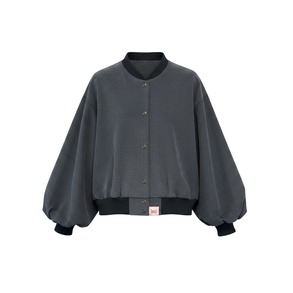Puffed Sleeve Bomber Cord