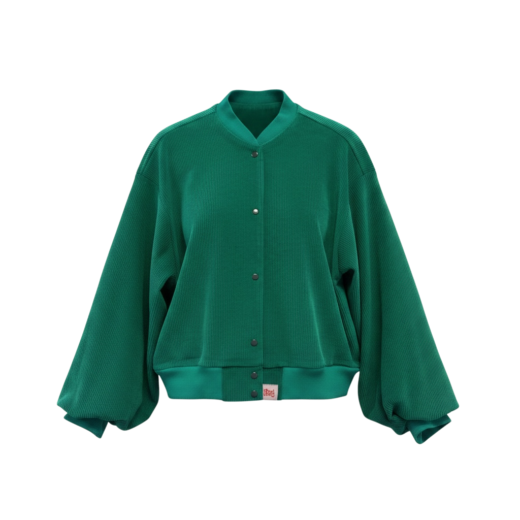 Puffed Sleeve Bomber Cord