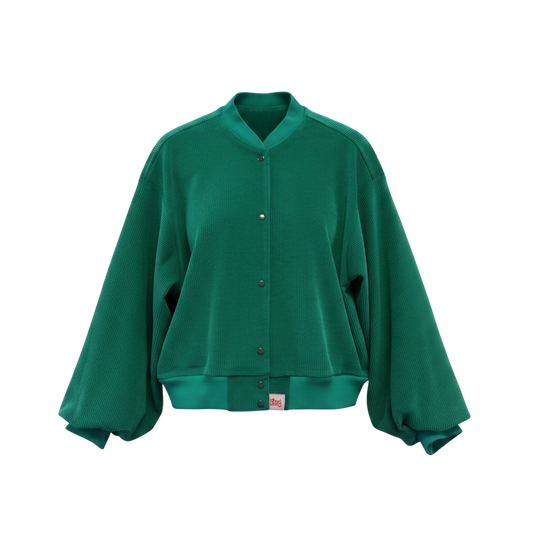 Puffed Sleeve Bomber Cord