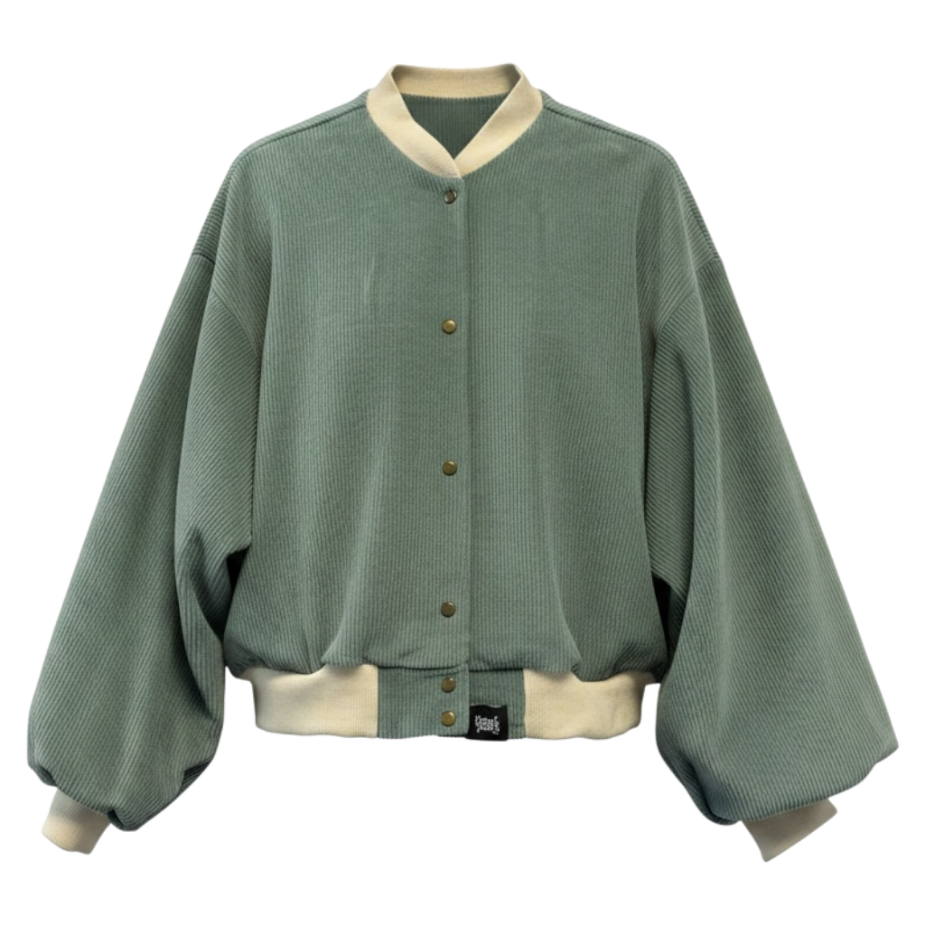Puffed Sleeve Bomber Cord