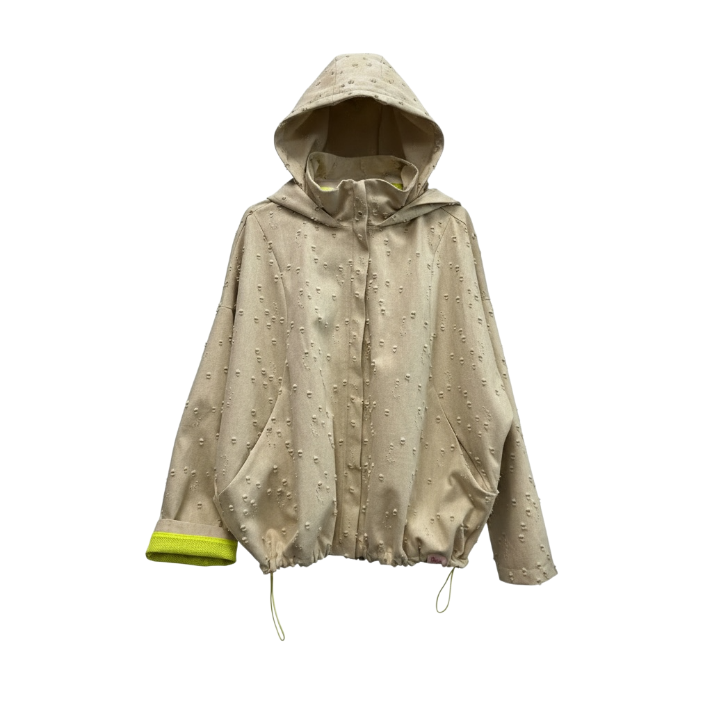 Hooded Batwing Zip deconstructed