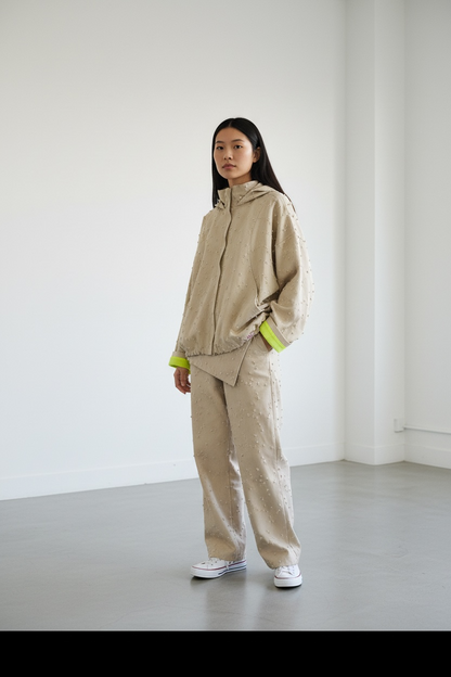 Hooded Batwing Zip deconstructed
