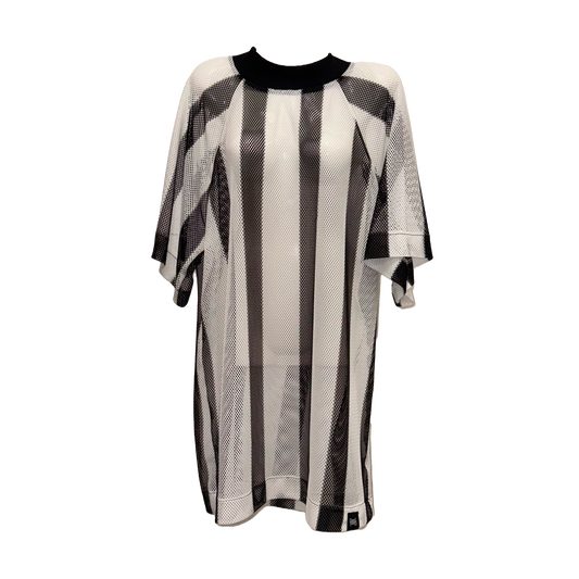 Dress Raglan Mesh Stripe