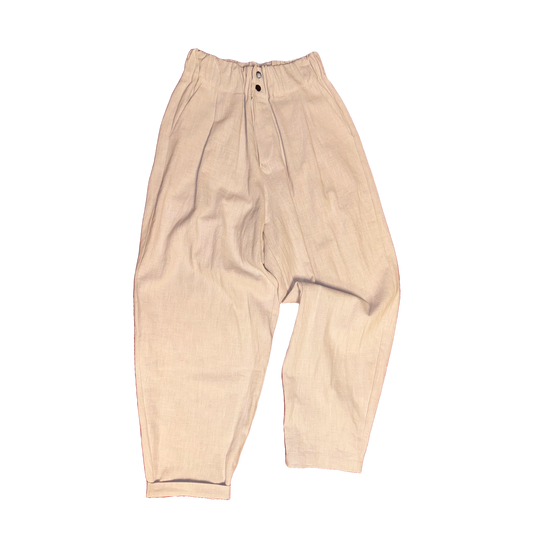 G-Pants Leinen Beige