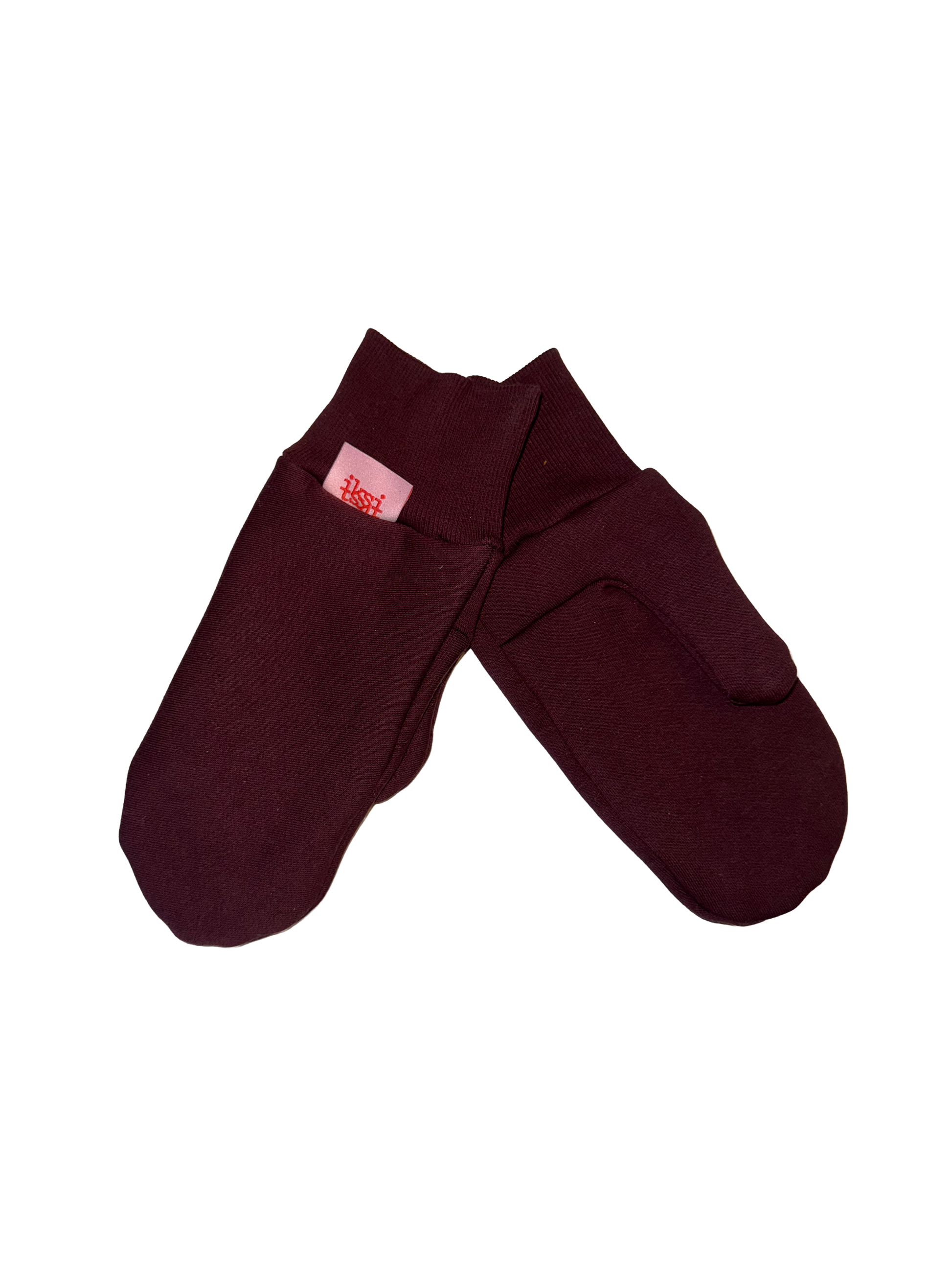 Gloves Bordeaux - Fäustlinge aus Bio-Baumwolle
