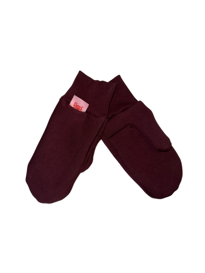 Gloves Bordeaux - Fäustlinge aus Bio-Baumwolle

