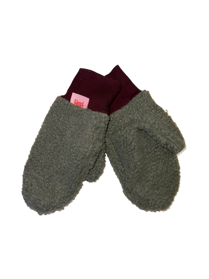 Gloves Olive - Fäustlinge aus Schurwolle 