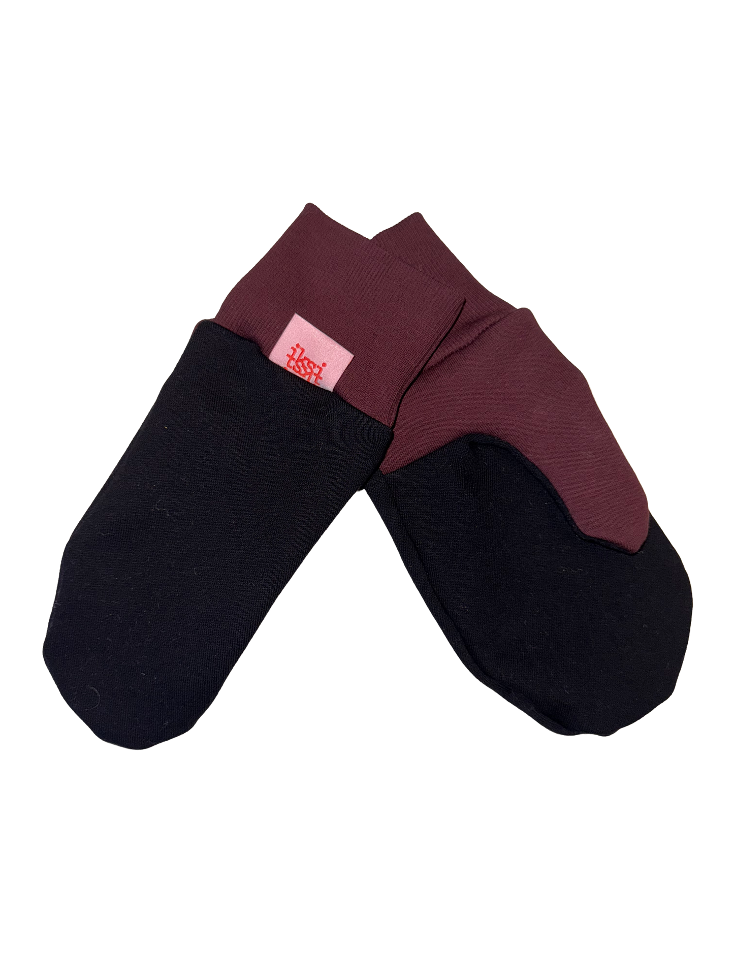 Gloves Black Bordeaux - Fäustlinge aus Bio-Baumwolle
