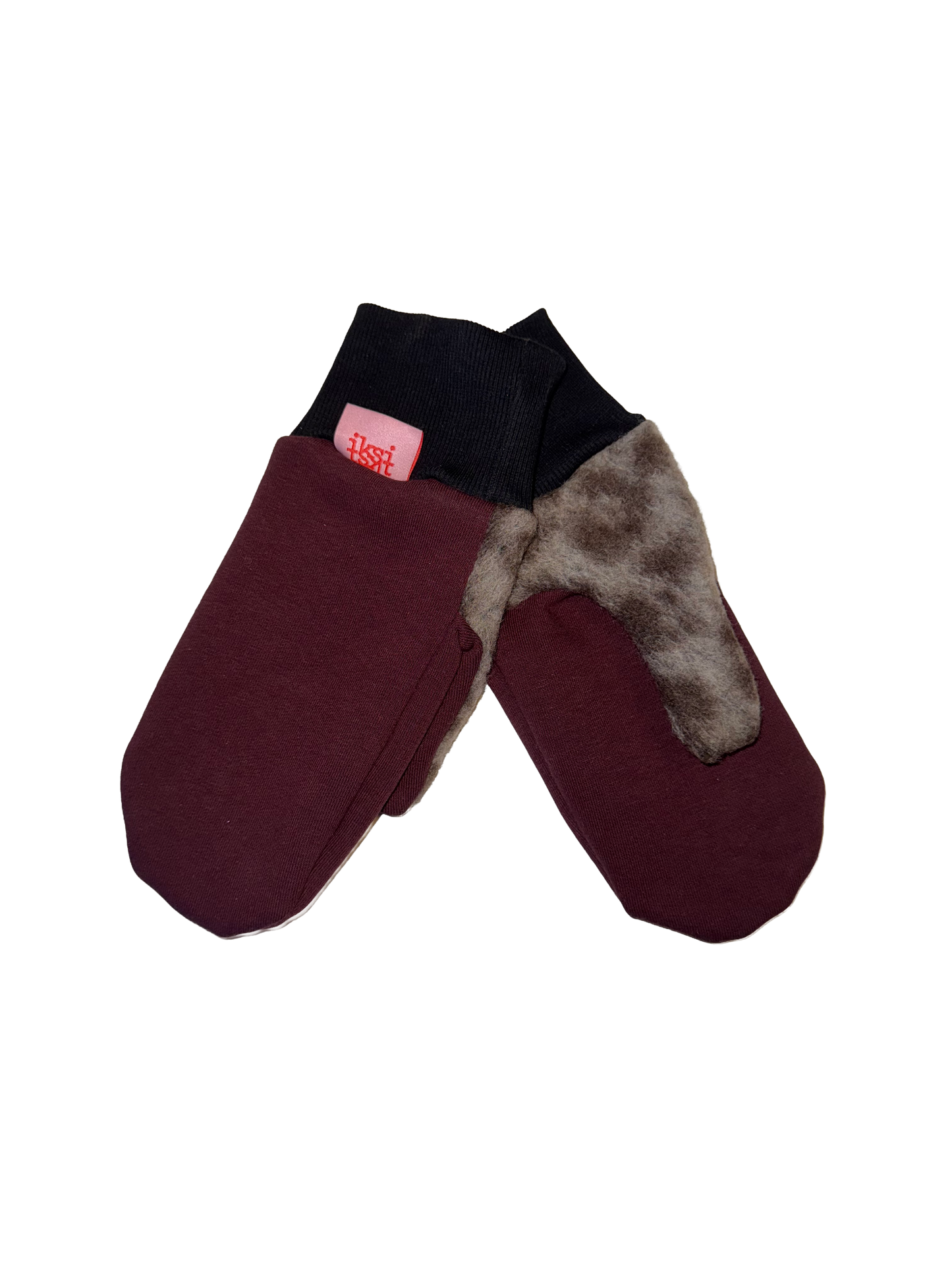 Gloves Bordeaux Leo - Fäustlinge aus Bio-Baumwolle
